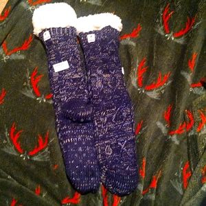 Rock dove slipper socks NWT